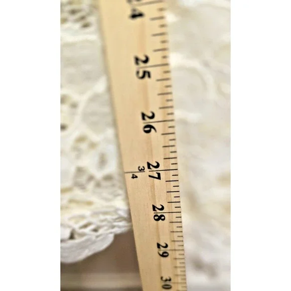 In Bloom By Jonquil Women's M Ivory Lace Sheer Chemise Criss Cross Back Bridal - Picture 10 of 15